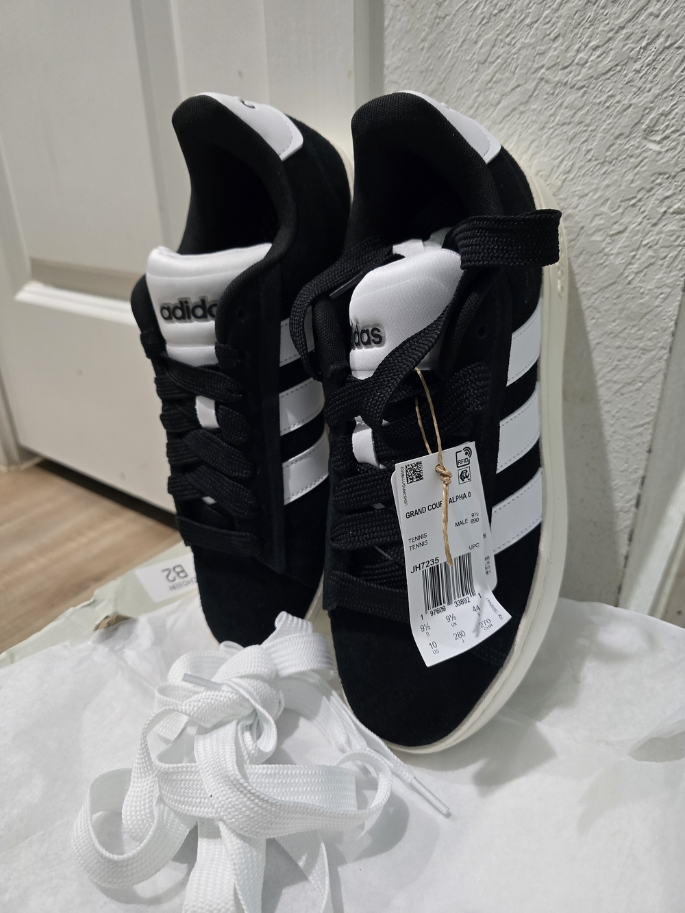 Adidas Grand Court Alpha Black & White Classic Sneakers